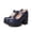 Blue, variant on Women Gothic T-Strap Mary Jane Platform Pumps, Round Toe Chunky Heel Vintage Shoes, Adjustable Ankle Buckle Princess Dress Footwear for Daily Occasions (Black, 6)