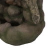 Aza Callan Outdoor Bear Family Fountain, Light Brown and Moss