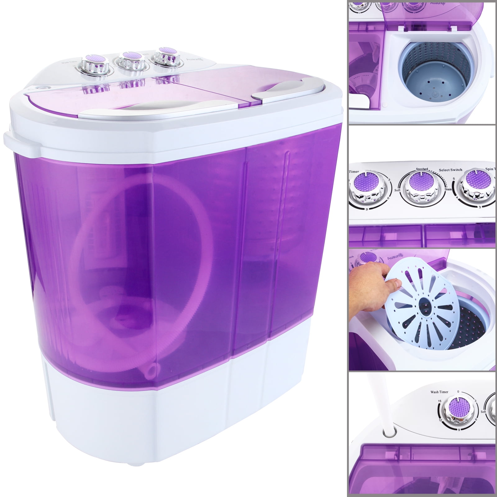 Auauna Mini 8-9lbs Portable Washing 