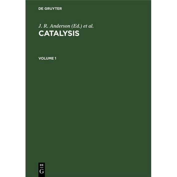 Catalysis. Volume 1, (Hardcover)