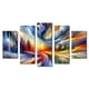 thumbnail image 1 of Cuadro decorativo para Sala, Comedor y Recamara, Abstracto Paisaje Natural, Río, Atardecer, minimalista, moderno, elegante, juego de 5 piezas, 1 of 5