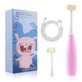 thumbnail image 2 of Cepillo de eléctrico pa niños de 3 modos, profunda, USB, Rosa Colcomx Cepillo de dientes eléctrico, 2 of 8
