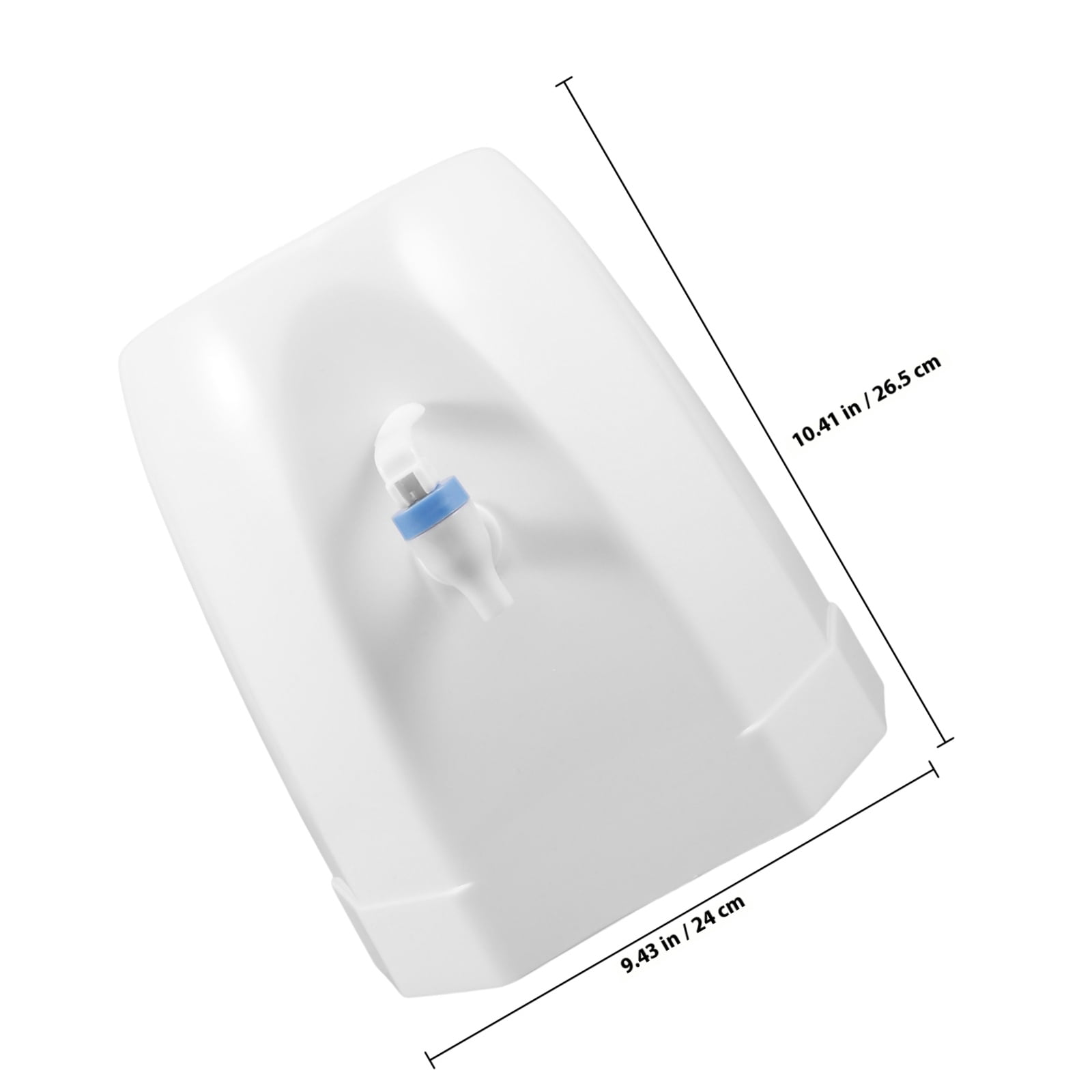 RENACLIPY Portable White Cold Water Dispenser with Tap for Desk Countertop and Outdoor Use