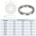 thumbnail image 2 of Uxcell 6809ZZ Ball Bearings 45mmx58mmx7mm Chrome Steel ABEC3 Double Shielded 2 Pack, 2 of 6