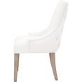 thumbnail image 2 of Fabric Upholstered Dining Chair with Sloped Armrests and Padded Seat, White- Saltoro Sherpi, 2 of 5