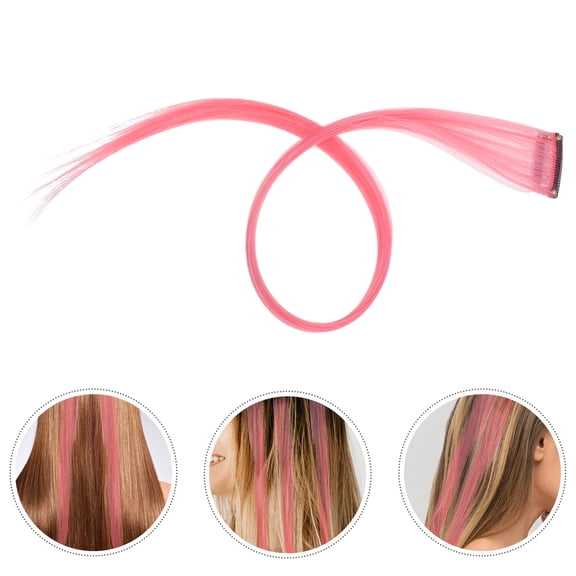 Raindrops  10 Pcs Wig Accessories Extensions Women Clip Girls Hair Wigs Miss Pink