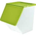 thumbnail image 1 of livinbox MHB-38 Pelican Stackable Storage Bins Cubes Containers Box,38L - Green, 1 of 6