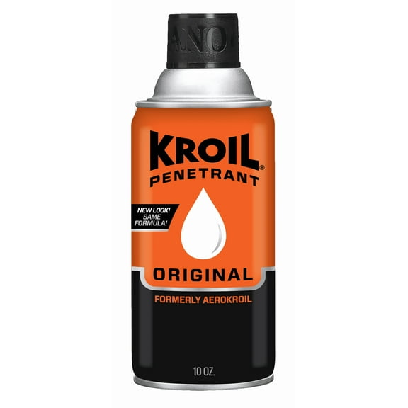 Kroil Original Penetrating Oil (Aerosol Spray-10oz Can-Case of 6), Penetrant for Rusted Bolts, Metal, Hinges, Chains, Moving Parts, Rust, Corrosion Inhibitor (AZKS102C6)