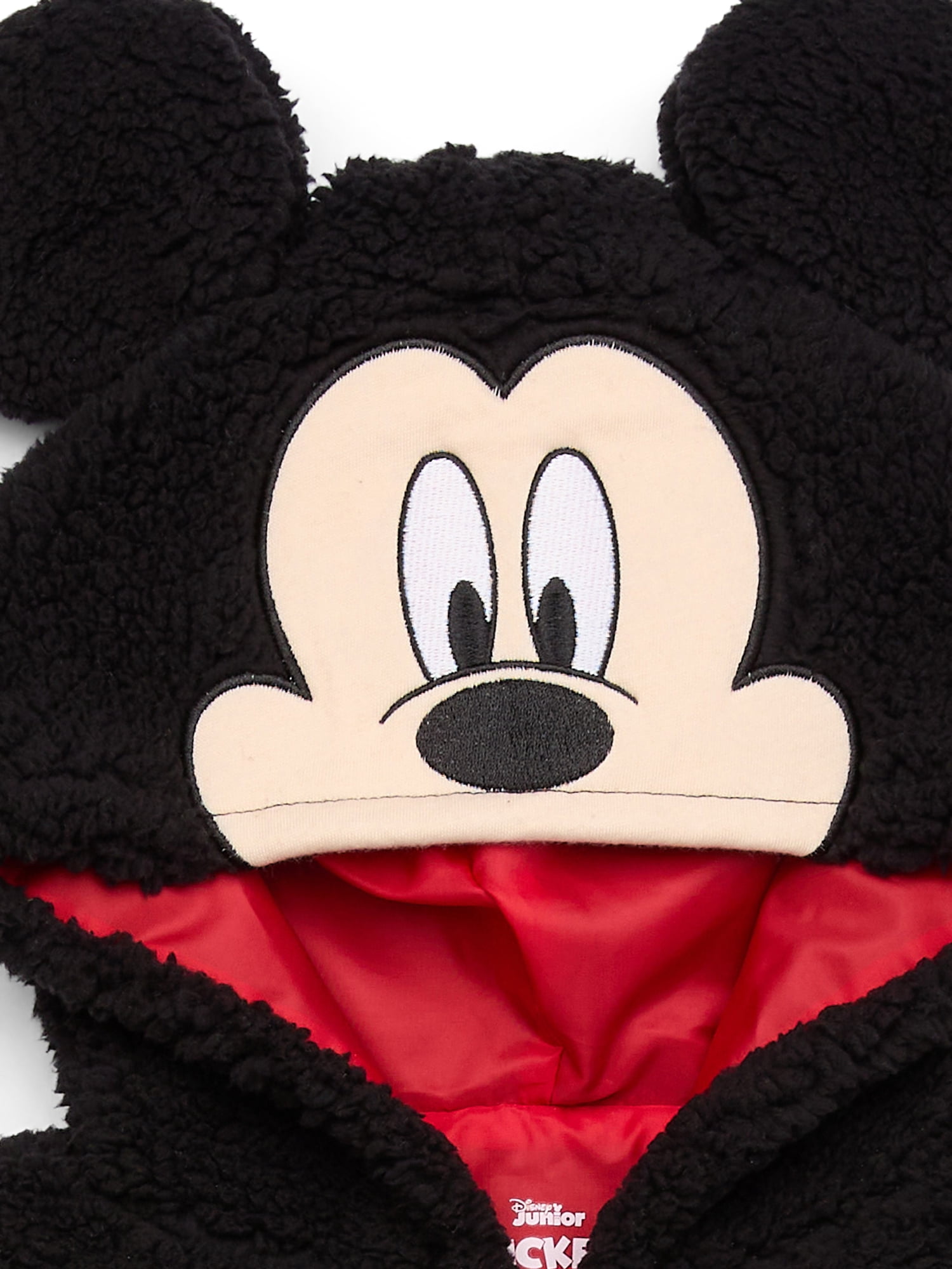 Mickey Mouse Toddler Boys Plush Fleece Full-Zip Cosplay Hoodie, Sizes 12M-5T