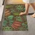 thumbnail image 2 of Dreamtimes Luxury Toilet Rugs U-Shaped 17.3"x13.4", Extra Soft and Absorbent Microfiber Bathroom Rugs, Non-Slip Toilet Bath Mat, Machine Wash Dry, Contour Bath Rugs for Toilet Base-Vintage Cactus, 2 of 4