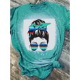 thumbnail image 1 of Camiseta con estampado de chica Tie Dye de moda Tmvgtek Para estrenar, 1 of 2