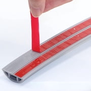Adhesive Floor Cord Cover Cable Protector Cuttable Wire Hider Antislip Cord Management Easy Installation (119 chars)