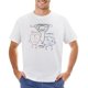 thumbnail image 1 of Camiseta con dibujo de pizarra blanca de la pasión la claridad y la energía de Arteta camisetas personalizadas de manga corta camisetas en blanco camisetas para hombre, 1 of 6