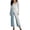 Dresses-192Gray, variant on Gamivast Maxi Dress for Women Scoop Neck Long Sleeve High Slit Tunic Top Longline Shirt Style Casual Outfits Streetwear Fashion Side Split Dress Wear