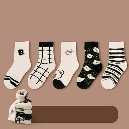 

40 pair Children kind Stockings Thickened In Autumn And Winter Warm Comfortable And Cute Animal Cartoon Pattern Color Random