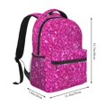 thumbnail image 2 of Balery Rose Red Glitter Mochila Escolar Impresa, Mochila Ligera para Viajes Casual, Mochila Duradera y Cómoda Multifuncional, Mochila para Laptop-One Size, 2 of 5