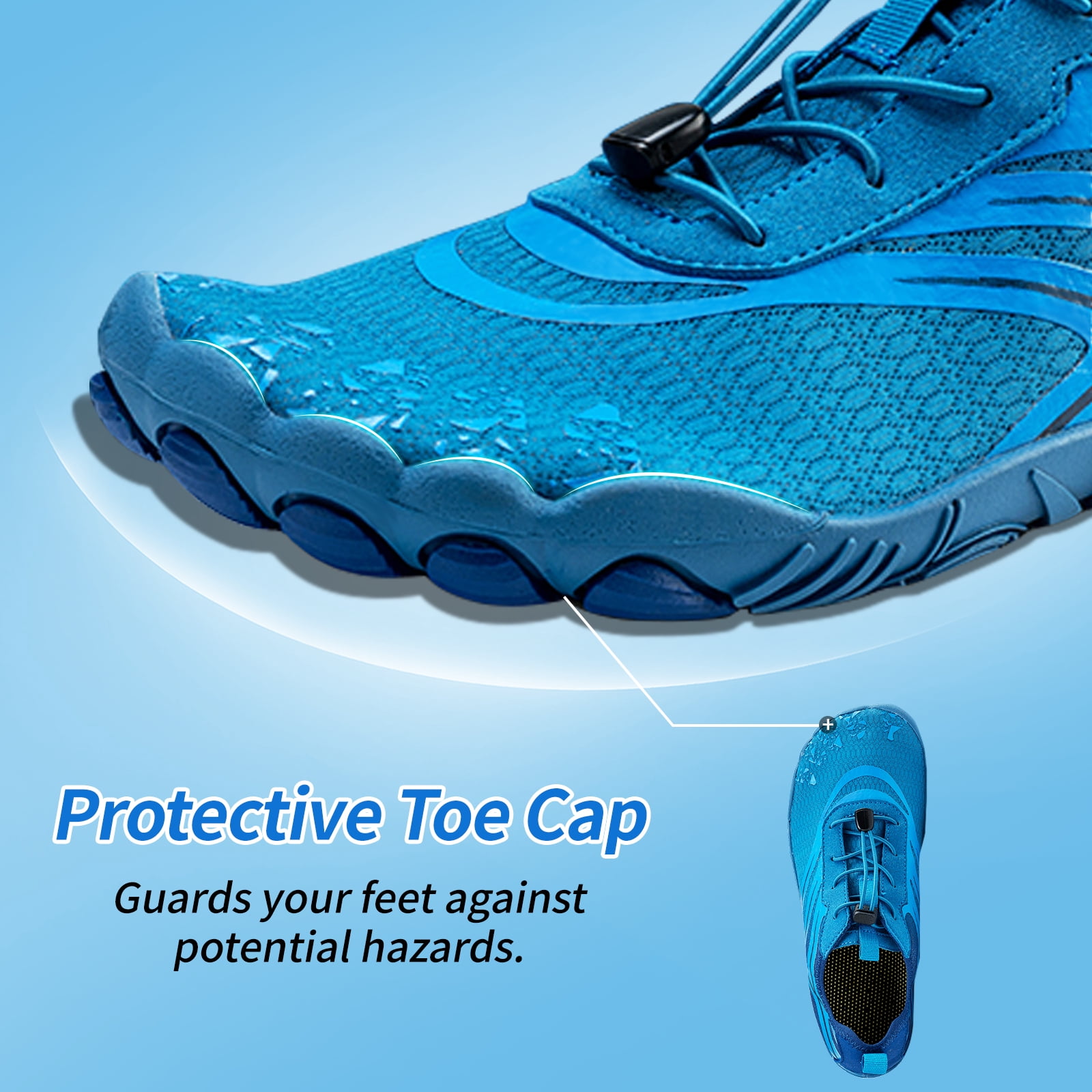 Hike Barefoot Water Shoes for Women Men Wide Toe Box Non-Slip Quick-Dry for Beach Hiking Swim