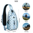 thumbnail image 5 of Crossbody Sling Backpack for Women Men Hawaiian Turtle in Sea Shoulder Sling Crossbody Casual Chest Bag for Travel Sports Running Hiking, 5 of 6