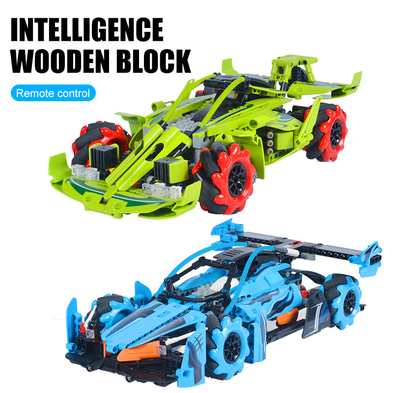 OUSITAI Remote Control Car Building Kits,2.4 Ghz RC Race DIY Building Blocks Car with Power