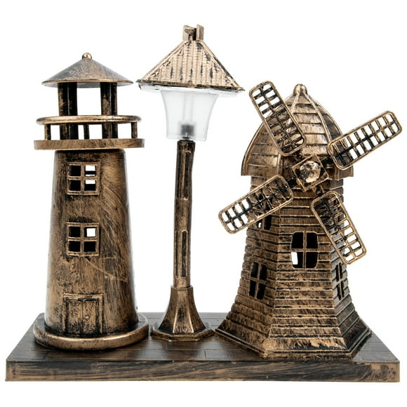 MasteelfCA Vintage Lighthouse Street Lamp Night Light Art Craft Desktop Decoration