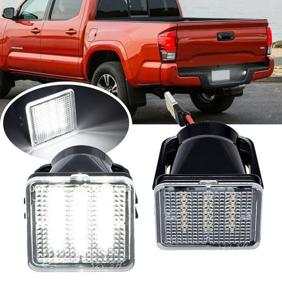 2x LED License Plate Light Lamp 81270-0C040 For Toyota Tacoma 16-22 Tundra 14-21