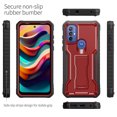 thumbnail image 3 of ExoGuard For Moto G Play 2023 Case, Phone Case with Screen Protector and Kickstand (Red), 3 of 7