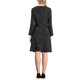 thumbnail image 3 of INSPIRE CHIC Vestido de Tweed A-Line para Mujeres de Manga Larga Vintage Vestidos de Trabajo con Falda S Negro, 3 of 5