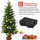thumbnail image 5 of Árbol de Navidad Artificial Costway 90 cm con 50 Luces LED y Temporizador 363 Ramas Base Estable, 5 of 7