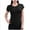 B-Black, variant on Wyobmus Casual Stretch T Shirts for Women Basic Crewneck Shirt Casual Solid Color Short Sleeve Tight Tops A-White