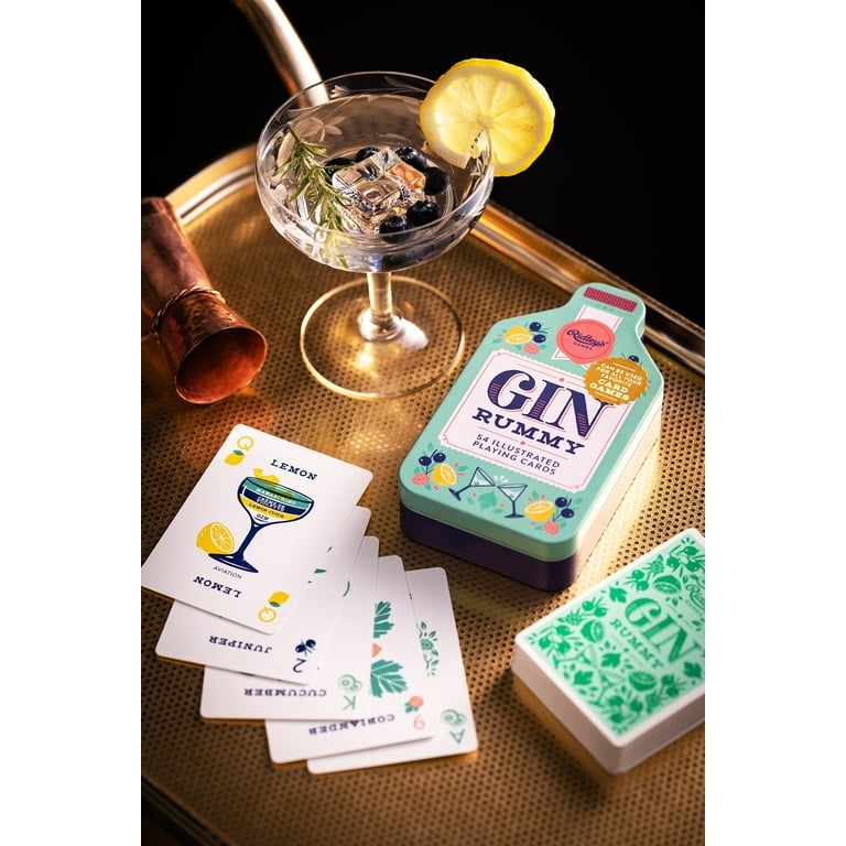 Ridleys Games Gin Themed Rummy Playing Cards Card Game