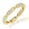 thumbnail image 3 of Vir Jewels 1 CTTW Princess Diamond Eternity Wedding Band Milgrain 14K Yellow Gold Channel Set, 3 of 7