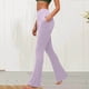 thumbnail image 2 of Amzcrzy Leggings Acampanados Mujer S-2XL - Yoga, Cintura Alta Sin Costura Delantera, Muy Elásticos Cómodos, Color Liso, Bolsillos Rosa, 2 of 6