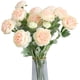 thumbnail image 1 of 5 flores artificiales de ranúnculo con tallo de seda de tacto real para arreglos florales en el hogar, 20 pulgadas, 1 of 4