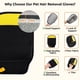 thumbnail image 5 of 2 guantes de depilación para mascotas, guantes para quitar el pelo de perros y gatos con agujero para el pulgar para un mejor ajuste, herramienta reutilizable de depilación para mascotas, 5 of 7