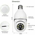 thumbnail image 3 of HD 1080P E27 Light Bulb IP Camera WiFi IR Night Smart Home Wireless Security Cam, 3 of 10
