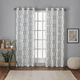 thumbnail image 2 of Exclusive Home Curtains Kochi Light Filtering Linen Blend Grommet Top Curtain Panel Pair, 54x84, Seafoam, 2 of 11