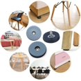 thumbnail image 4 of Deslizadores de teflón redondos para muebles, con tornillos, 20 unidades, deslizadores de teflón para muebles, deslizadores de teflón para clavar, 22 mm, 4 of 5