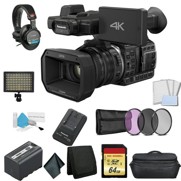 Panasonic 4K DCI/Ultra HD/Full HD Camcorder Bundle with 64GB Memory