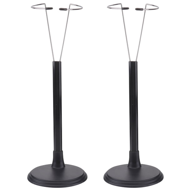 2 soportes creativos para muñecas, estante portátil para juguetes, organizador de muñecas de moda, ideal para el hogar o tiendas (estante negro para muñecas de 35 cm).