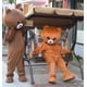 thumbnail image 2 of Disfraz de mascota de dibujos animados de oso de peluche marrón, 2 of 5