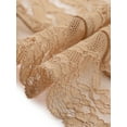 thumbnail image 5 of INSPIRE CHIC Women's Lace Cardigan Open Front Elegant Short Sleeve Sheer Floral Cropped Bolero Lace Shrug Top S Khaki, 5 of 6