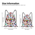 thumbnail image 4 of Bingfone Mexican Bright Style Drawstrings Backpacks Bags For Men Women Gym Drawstrings Bag, 4 of 9