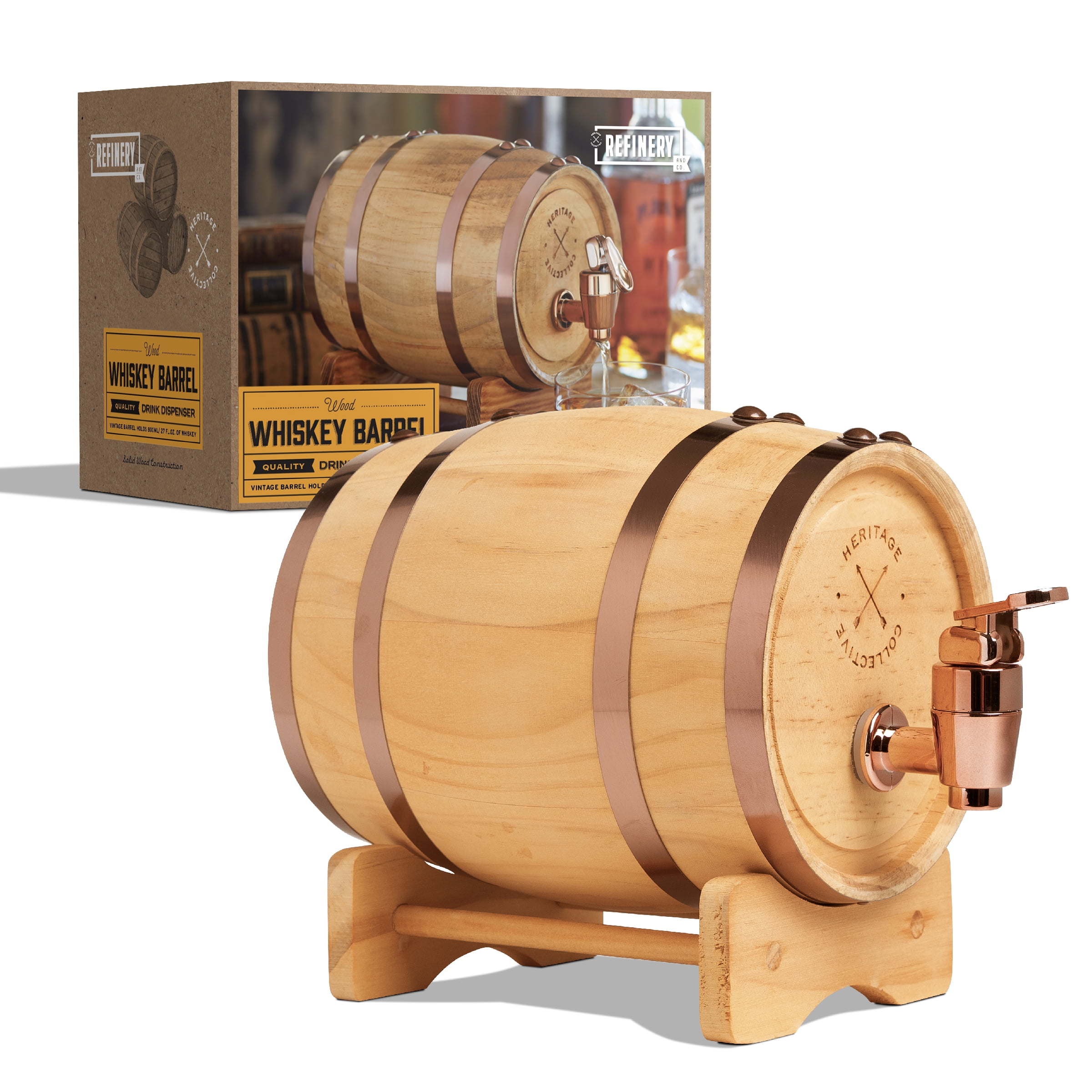 Mini Oak Barrel for Wine Spirit whiskey Solid Wooden Storage Barrel table 