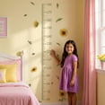 thumbnail image 4 of REGALWOVEN Sunflower Design Height Measurement Ruler, Self-adhesive Height Measure Mural for Teens Baby Bedroom Green Yellow 57.4 x 17.7 Inch, 4 of 7