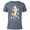 Navy Heather, variant on Winnie the Pooh Tigger Easter Egg Bounce - Short Sleeve Blended T-Shirt for Adults - Customized-Yellow