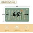 thumbnail image 3 of Spring Door Mat 30 X 17 Inch Hello Sunshine Daisy Doormat Indoor Outdoor Entrance Floor Rug Non Slip Spring Summer Decor Rubber Mats, 3 of 6