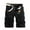 Black, variant on Azrian Men's Casual Pure Color Outdoors Pocket Beach Work Trouser Cargo Shorts Pant