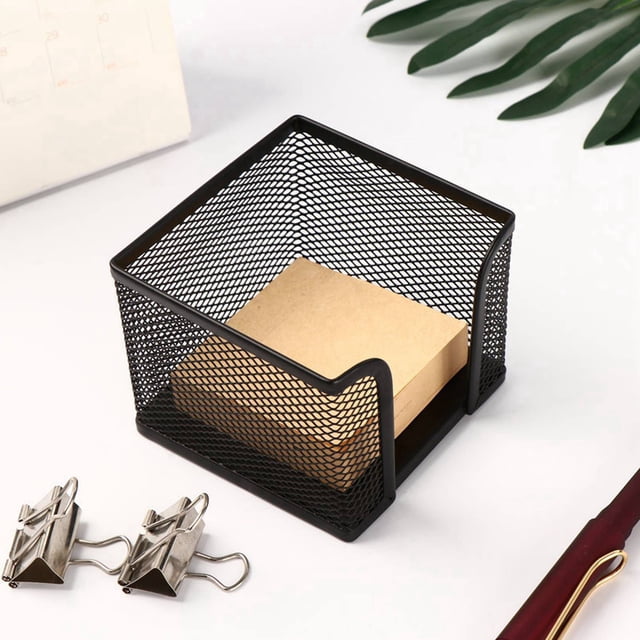 6PCS/Set Metal Desk Organization Pen Holder Organizer Office Pencil Holders Multifunctional Storage Black Metal Mesh