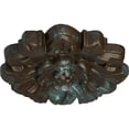 thumbnail image 3 of Ekena Millwork 7 5/8"OD x 1"P Emery Leaf Ceiling Medallion, Hand-Painted Bronze Blue Patina, 3 of 7