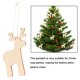 thumbnail image 1 of Decoración del hogar de Navidad ANGGREK colgante de árbol de Navidad de madera duradera colgante de Navidad Decoraciones para árboles de Navidad Adornos para árboles Puertas para, 1 of 8